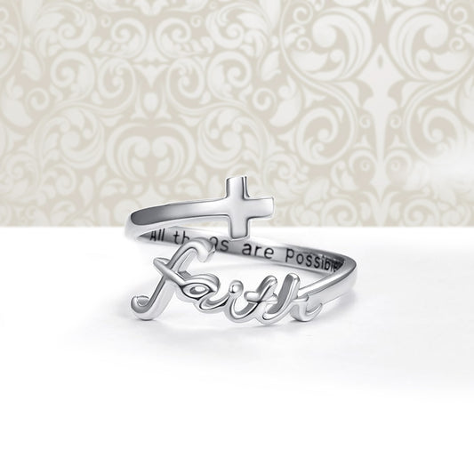 Faith Cross Ring