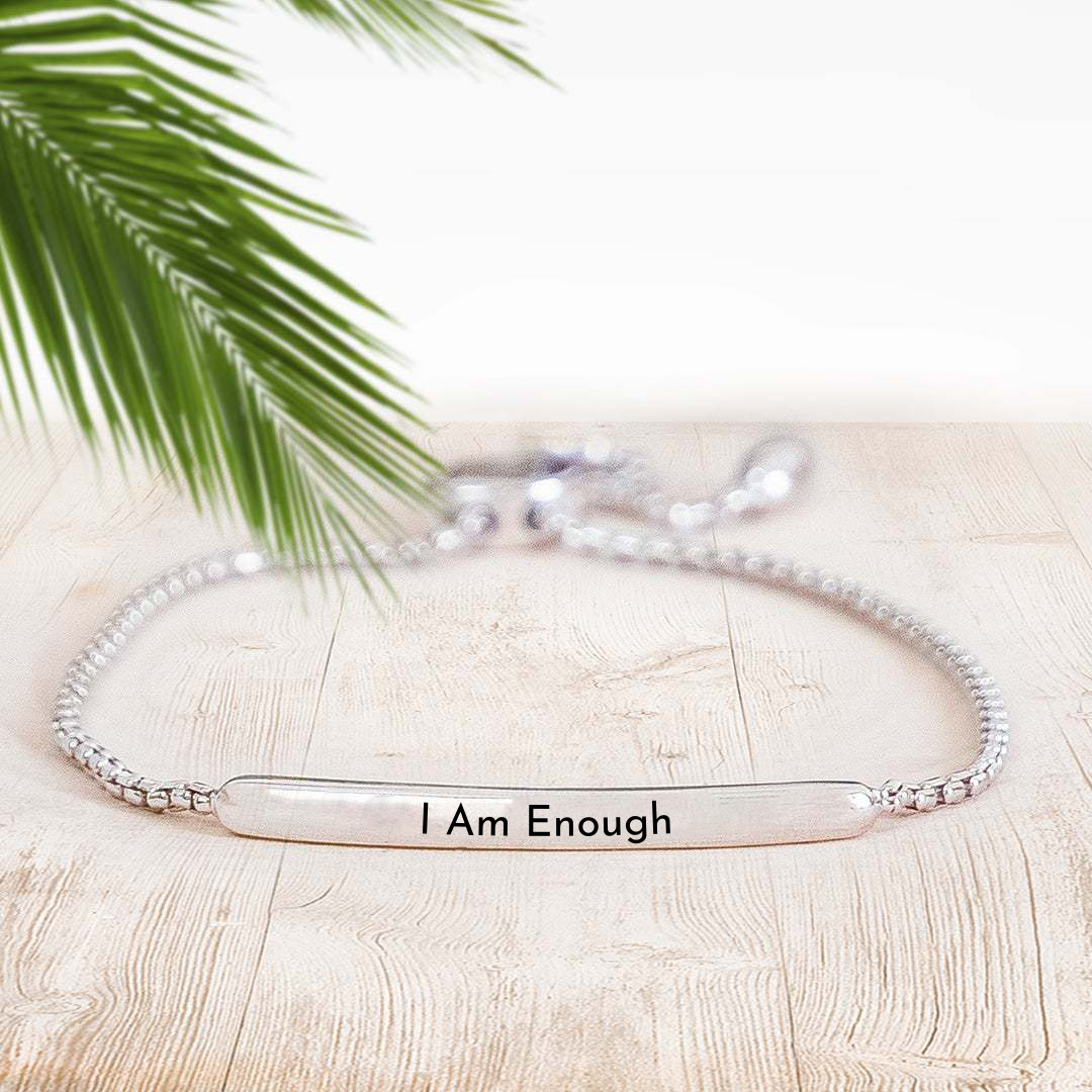 I Am Enough Adjustable Bracelet