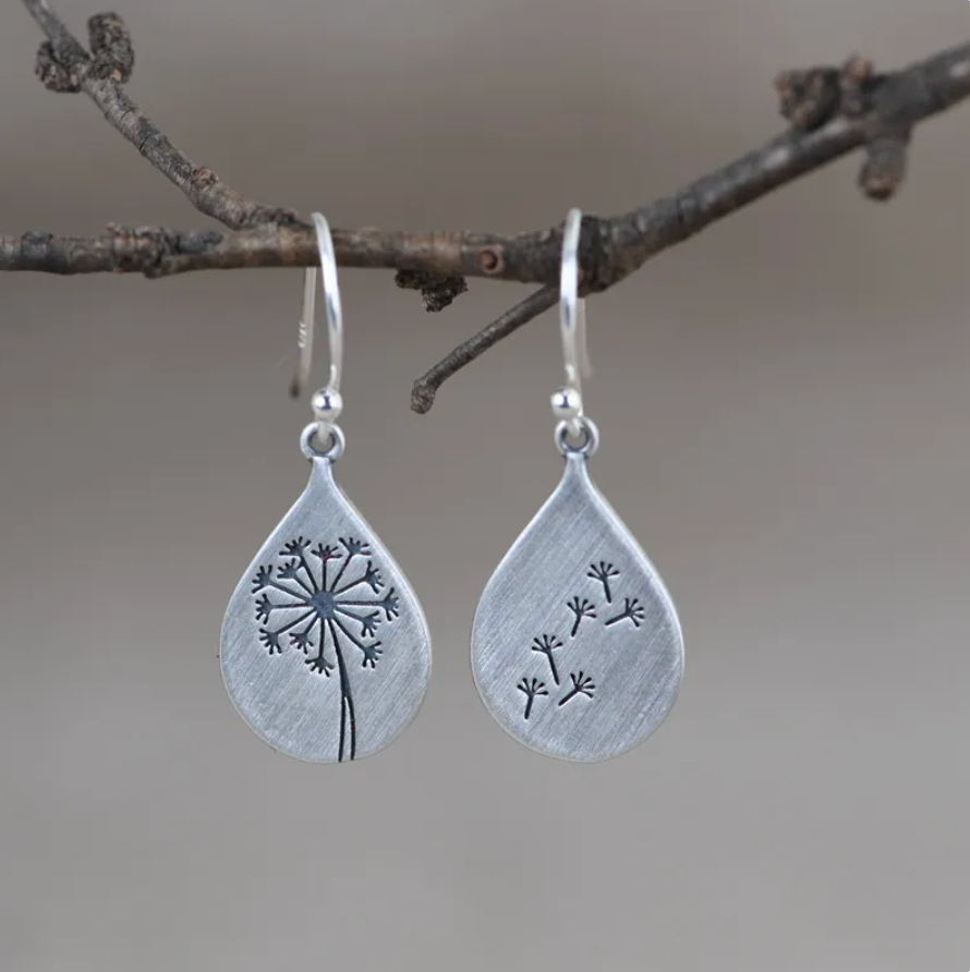 Make A Wish Dandelion Earrings