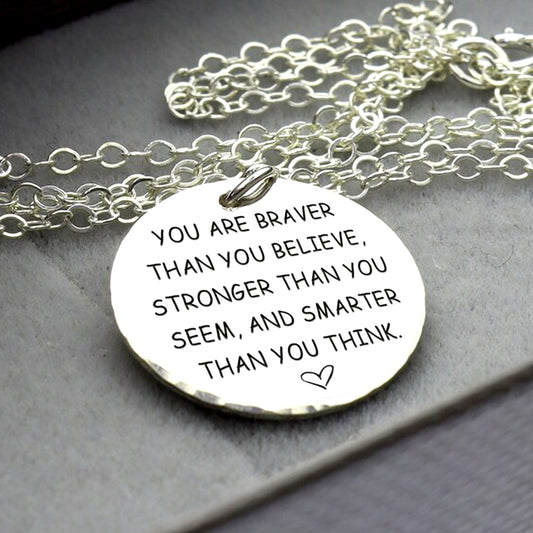 You Are Braver & Smarter Necklace