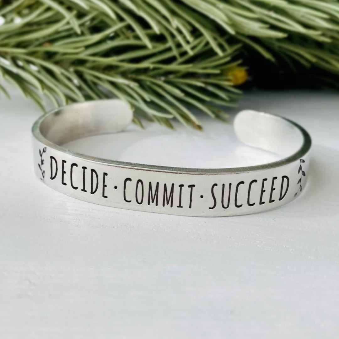 Decide Commit Succeed Bracelet