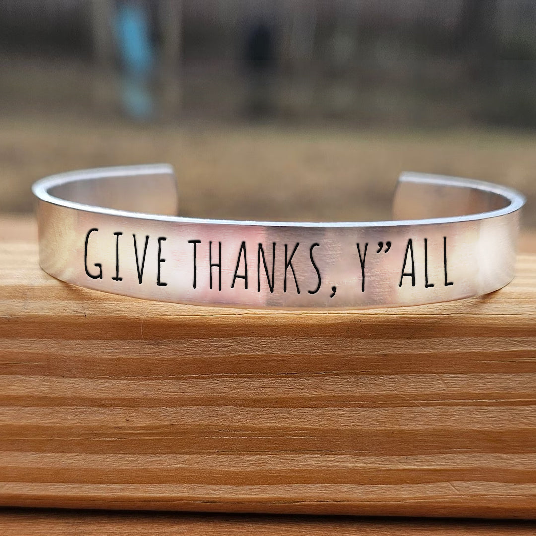 Give Thanks Y'all Bracelet