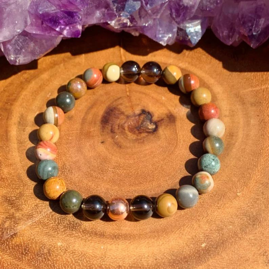 Autumn Fall Equinox Stone Bracelet