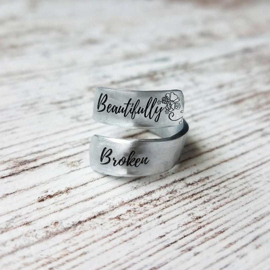 Beautifully Broken Twist Ring