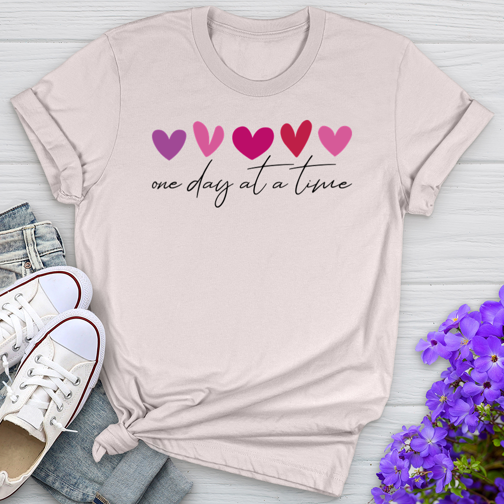 One Day At A Time Heart Tee