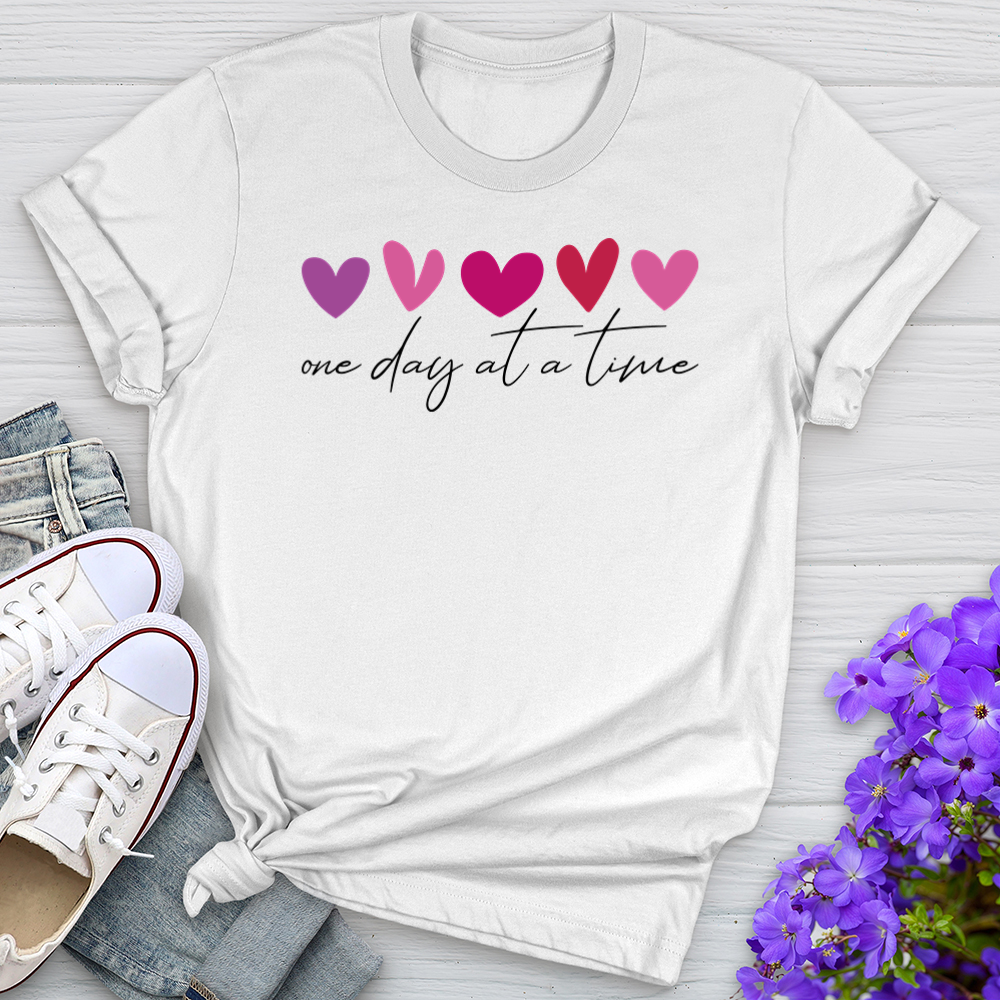 One Day At A Time Heart Tee